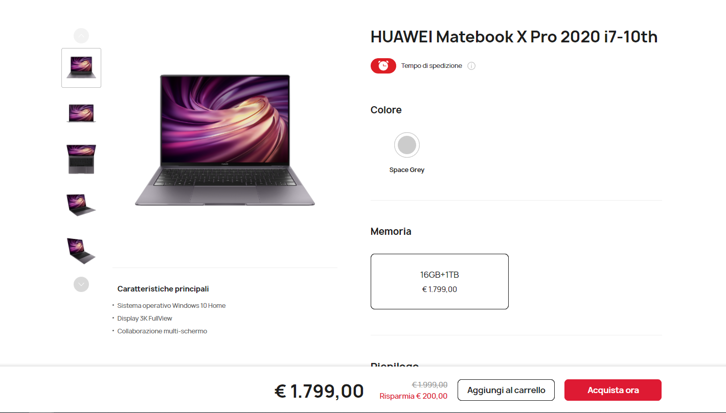 Huawei MateBook X Pro Price & Spec